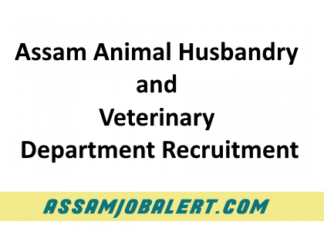 Assam Animal Husbandry and Veterinary Department Recruitment