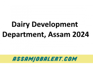 Dairy Development Recruitment Assam 2024