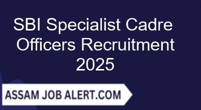 SBI Specialist Cadre Officers Recruitment